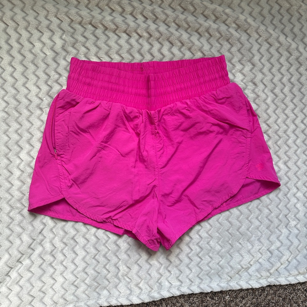 Small Pink All In Motion High-Rise 3” Crinkle Shorts